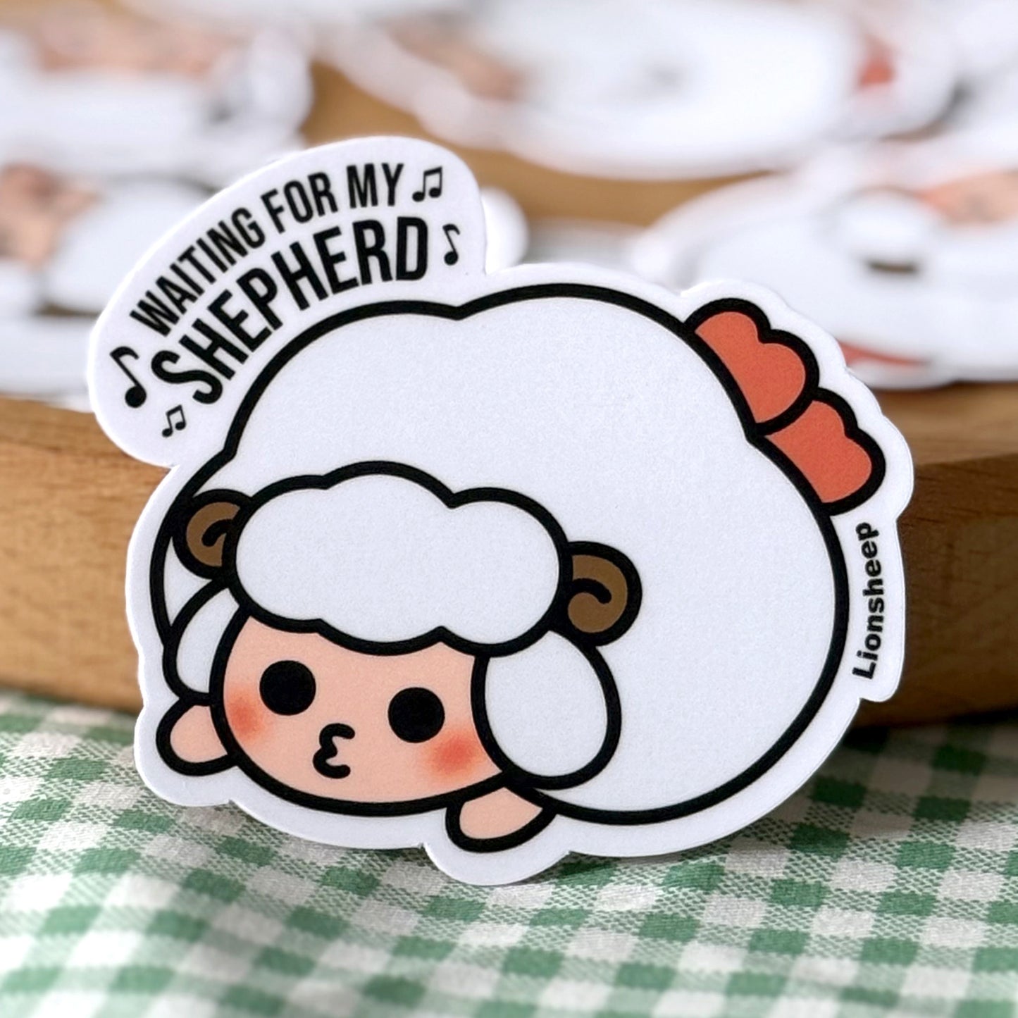 wait for the Shepherd english vinyl sticker